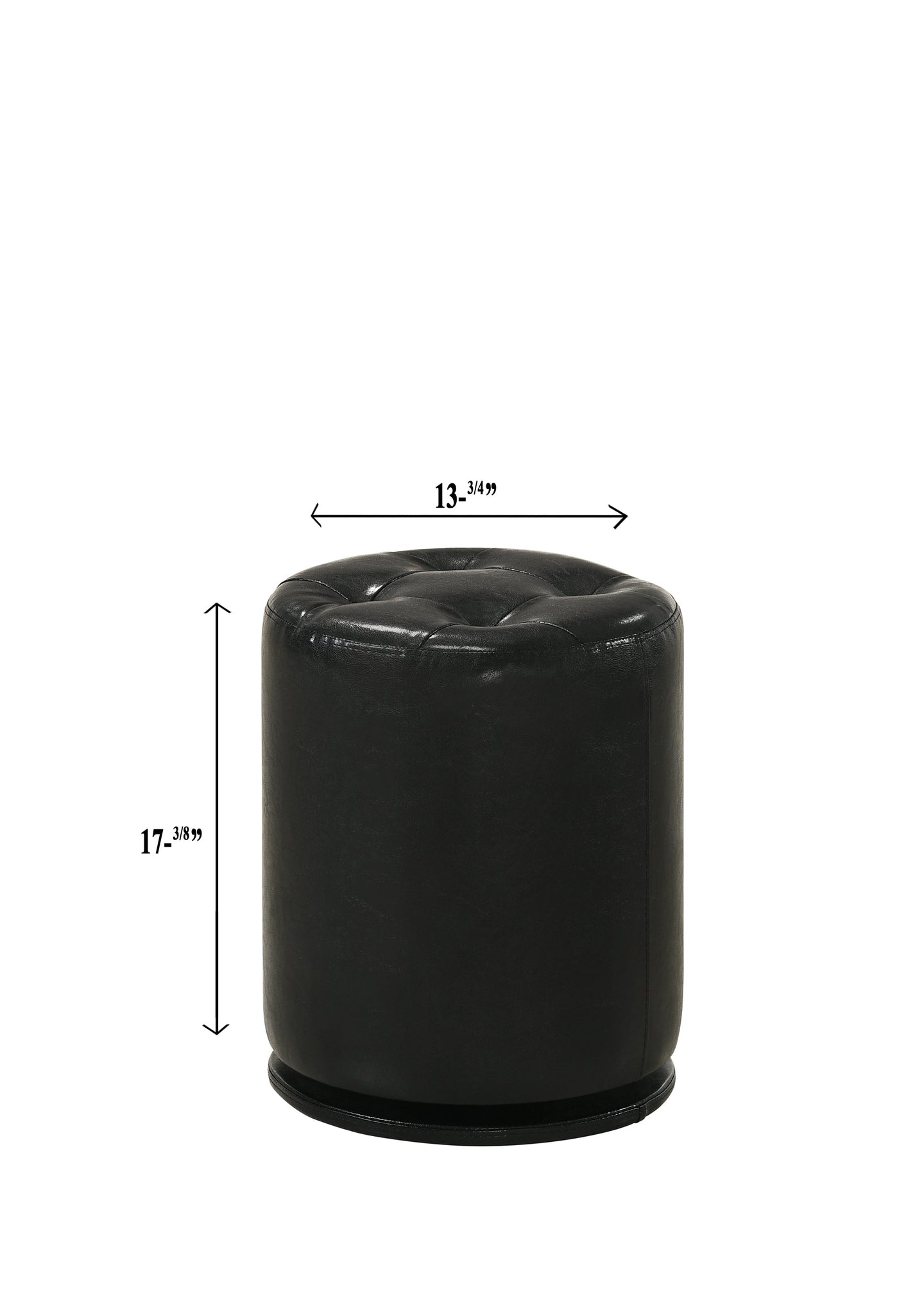 Morgan Round Swivel Stool Black