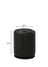 Morgan Round Swivel Stool Black