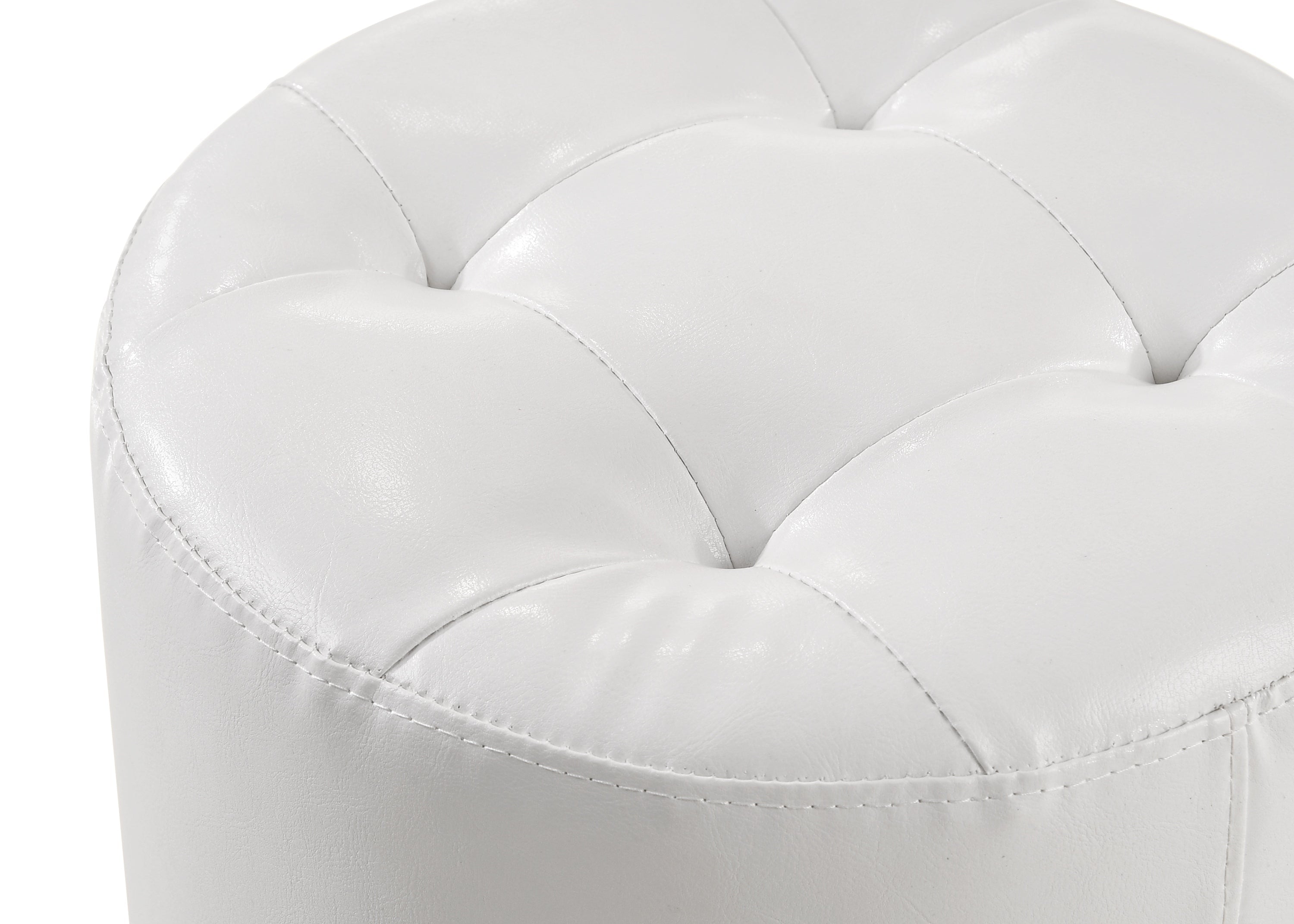 Morgan Round Swivel Stool White