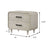Nyomi Night Stand - White