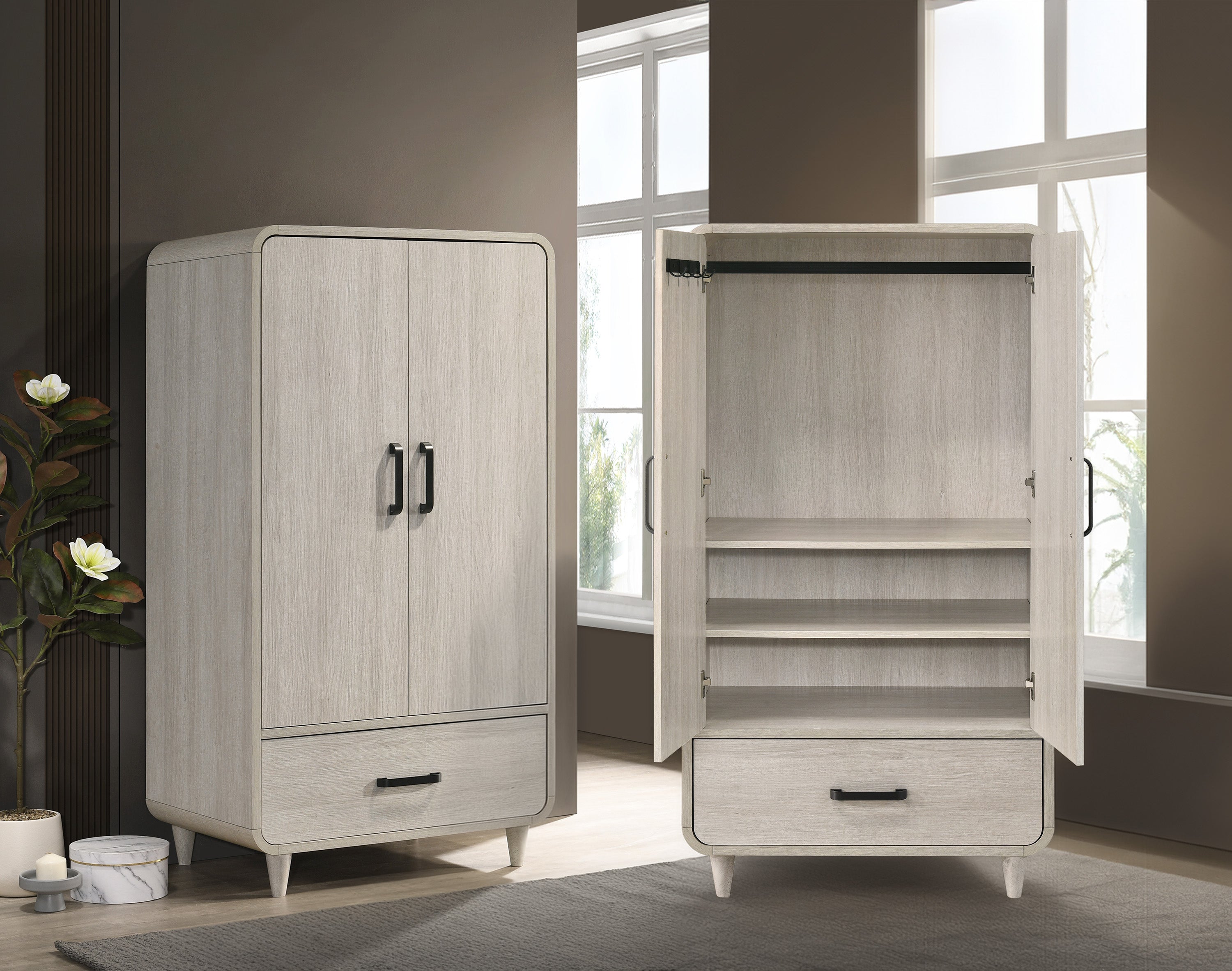 Nyomi Armoire - White
