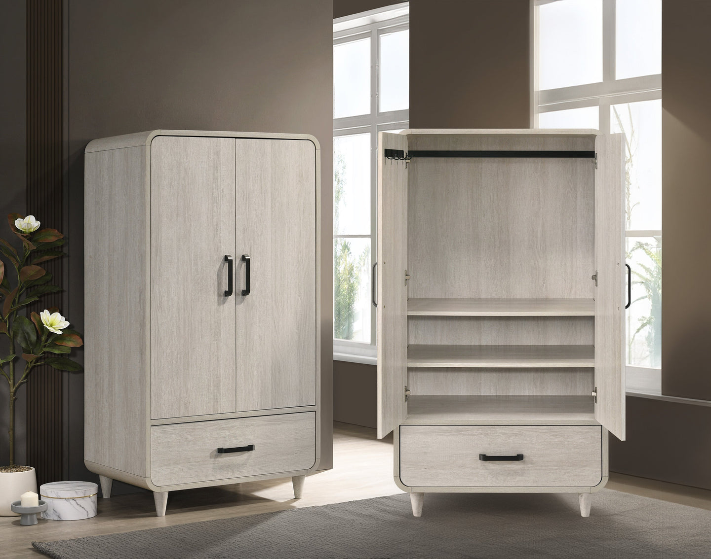 Nyomi Armoire - White