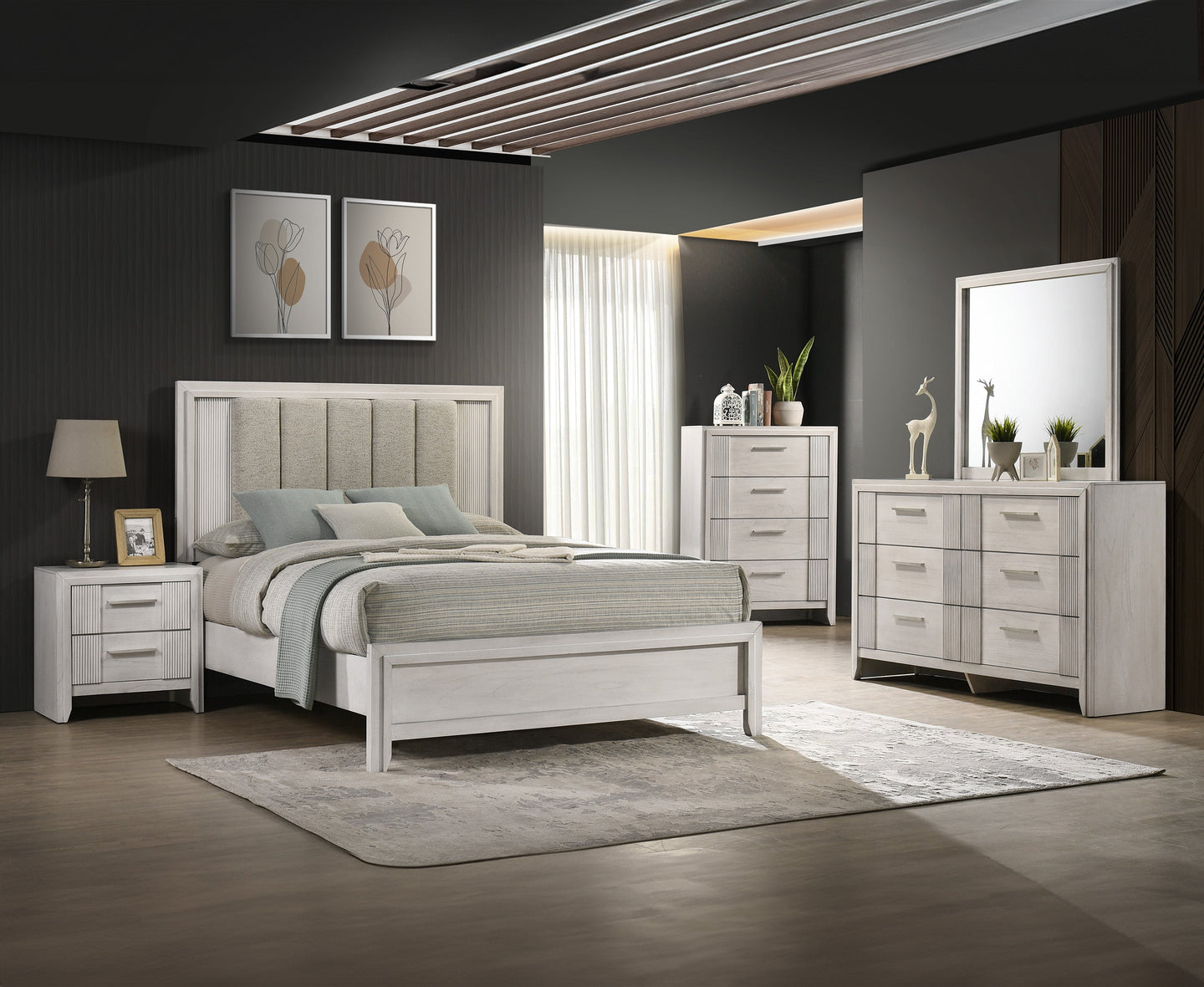 Carlton Dresser Mirror White Mist
