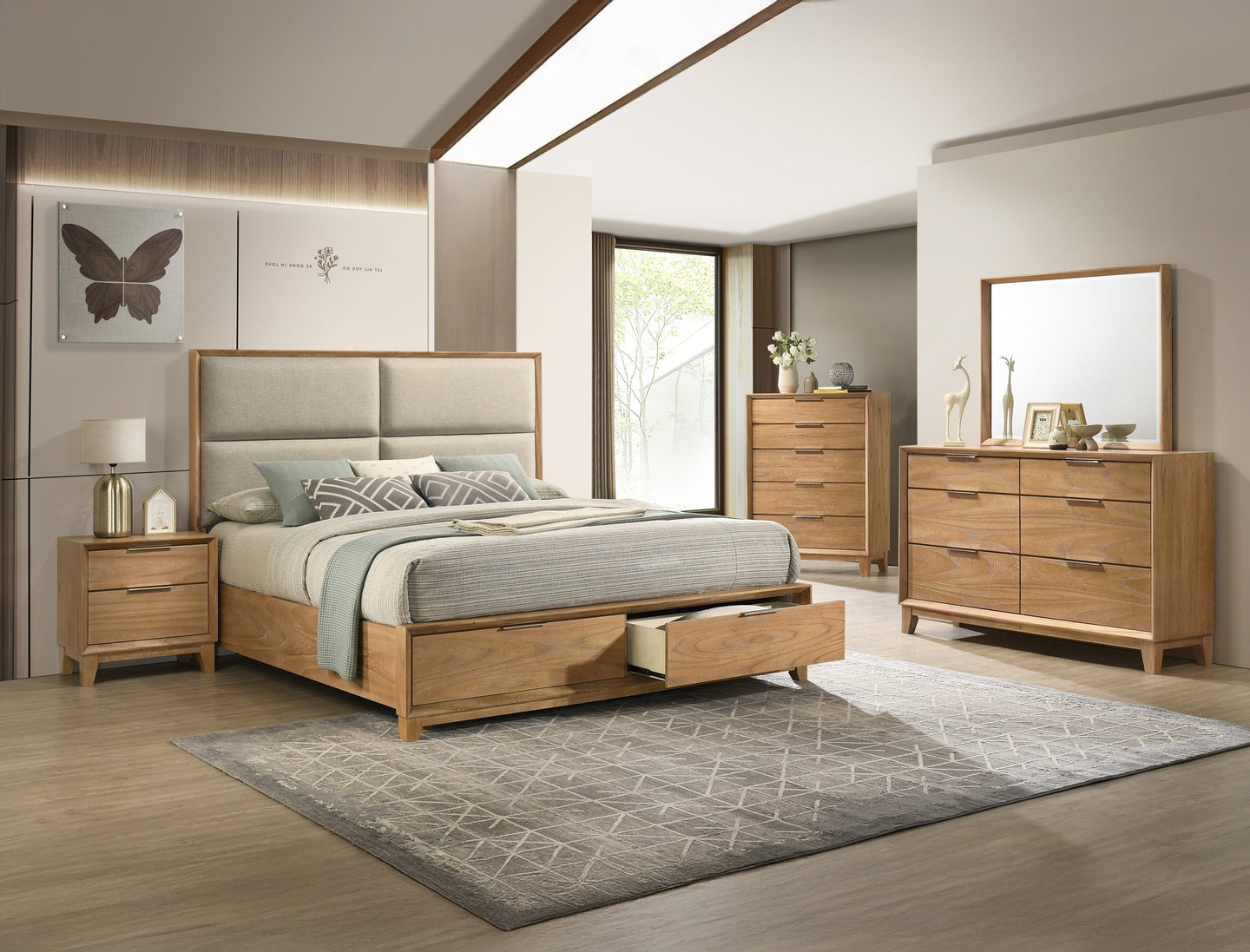 Florian Platform Storage Bed