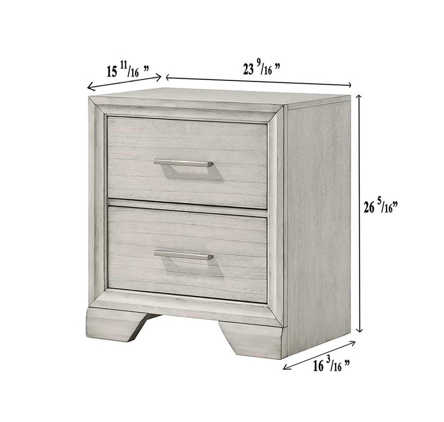 Jaymes Night Stand White Mist