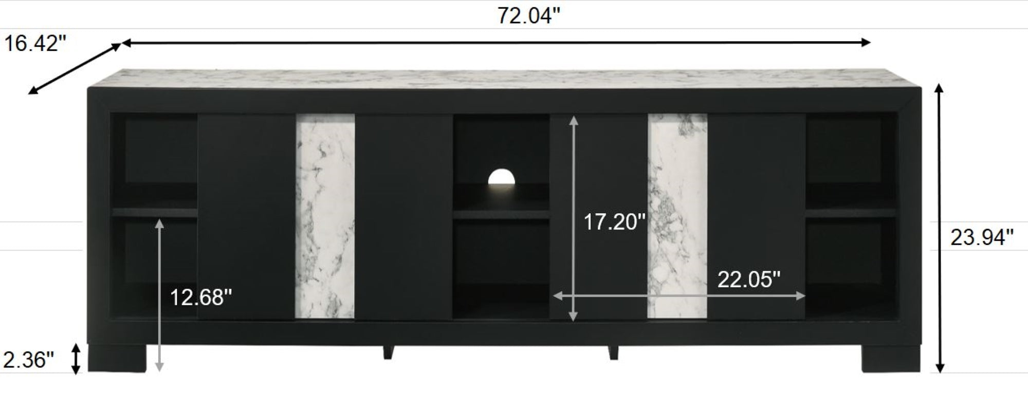 Rangley Tv Stand-Black
