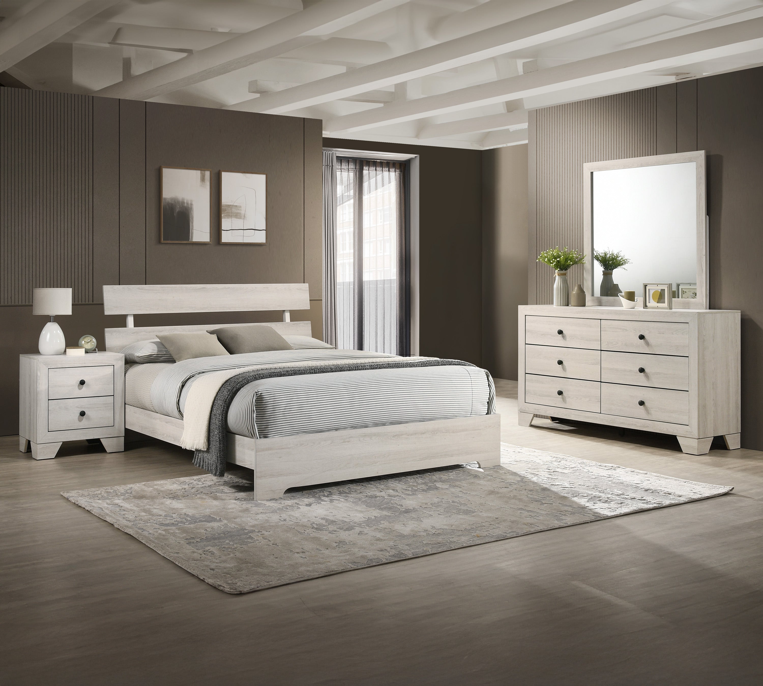 Atticus Dresser Mirror White