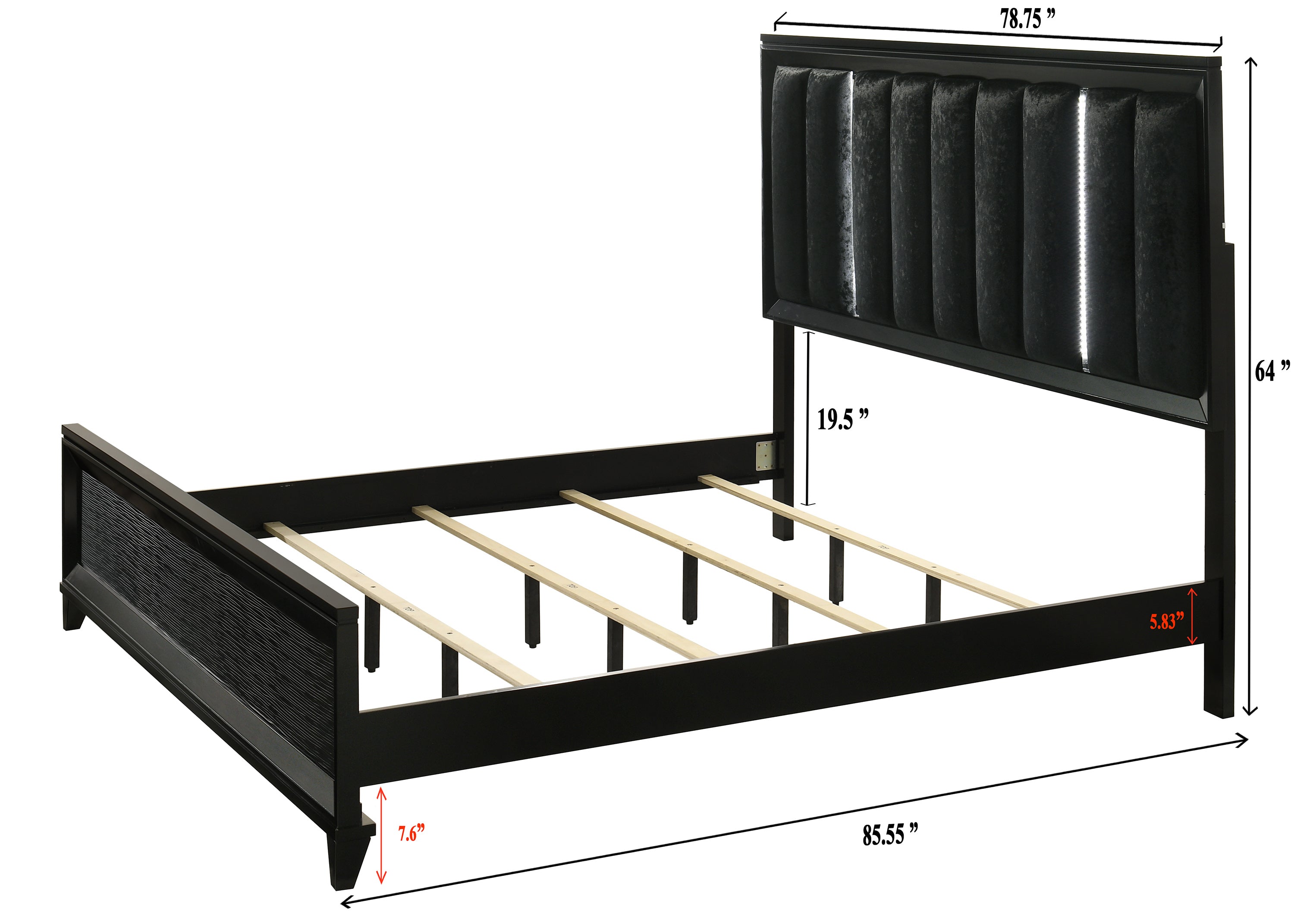 Cressida Bed Black