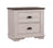 Coralee Night Stand Chalk/Grey