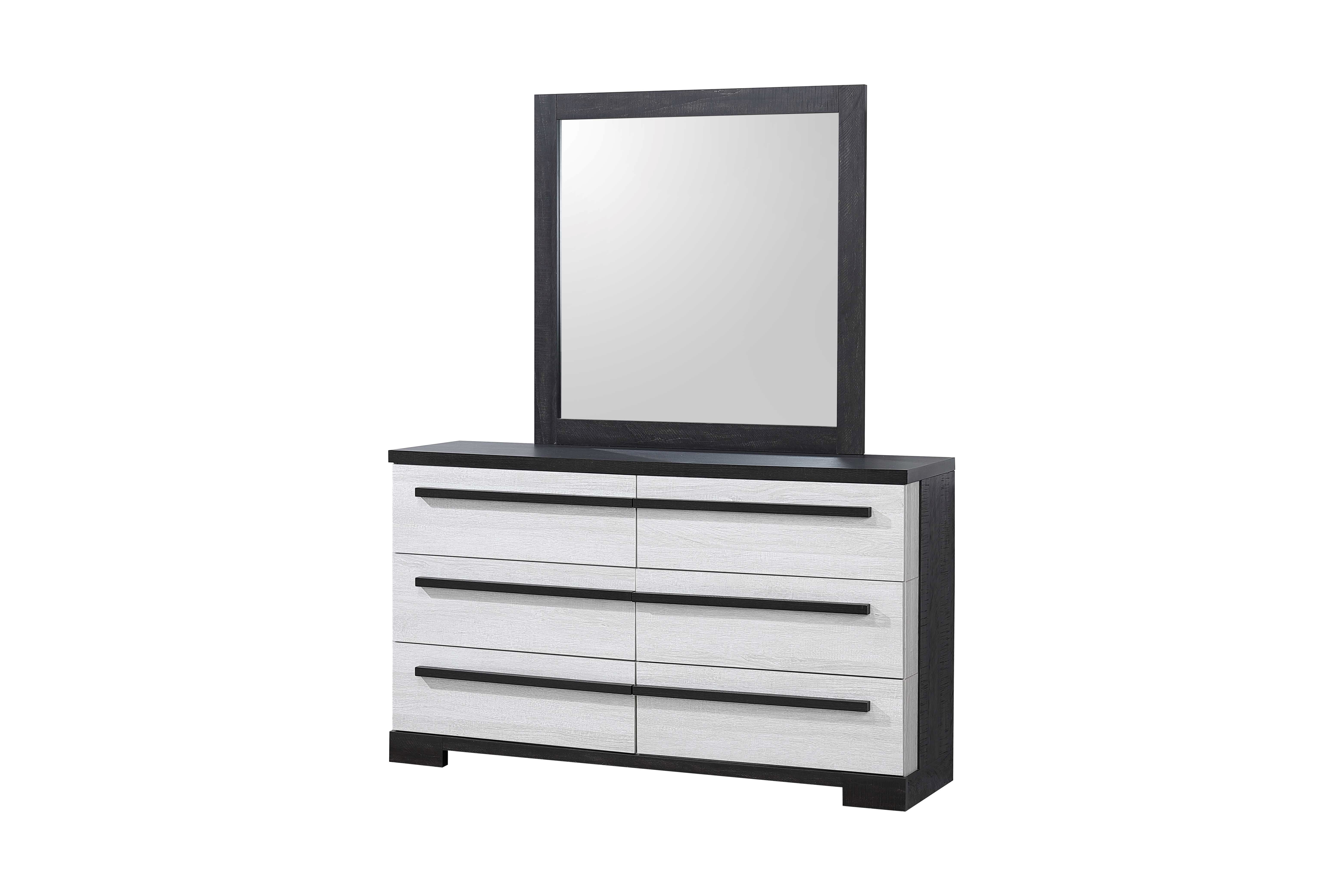 Remington Dresser Mirror Chalk/Ebony