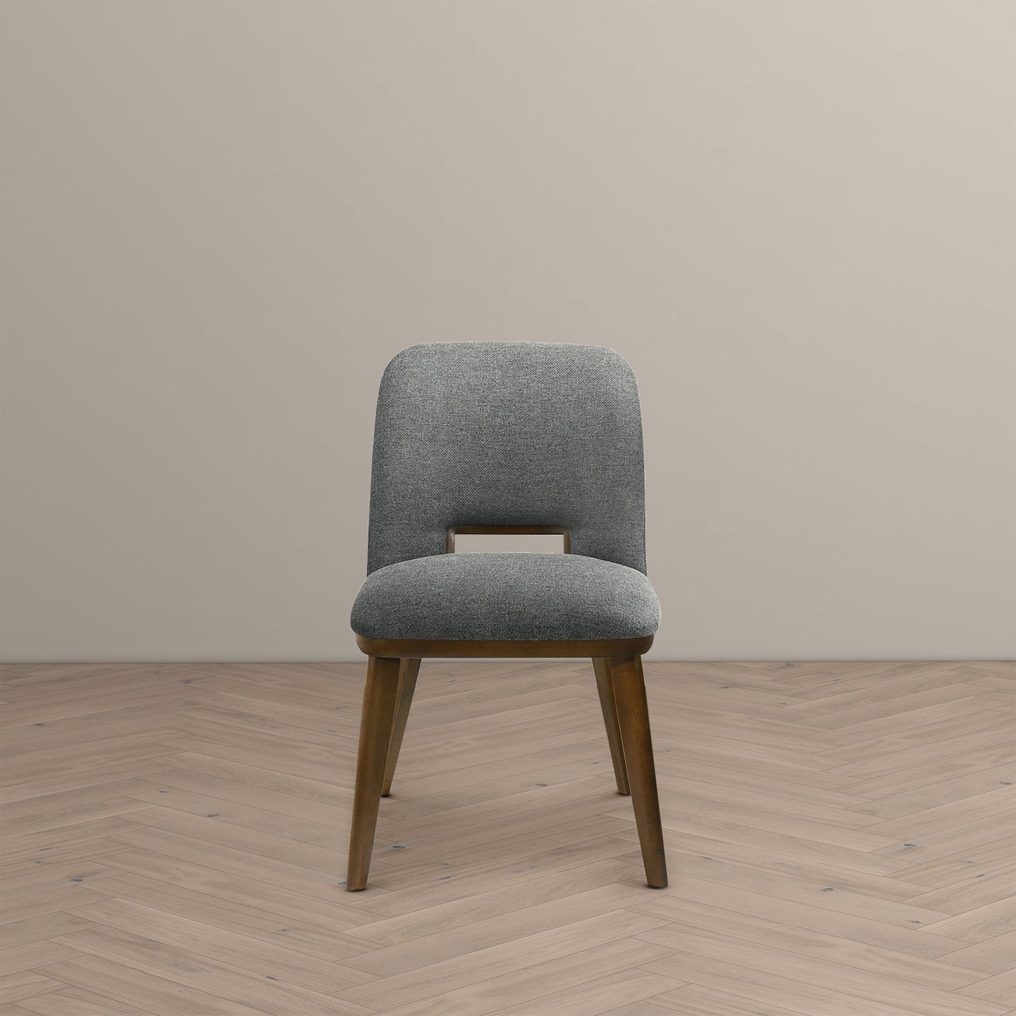Blaken Dark Grey Fabric Dining Chair (Set Of 2)