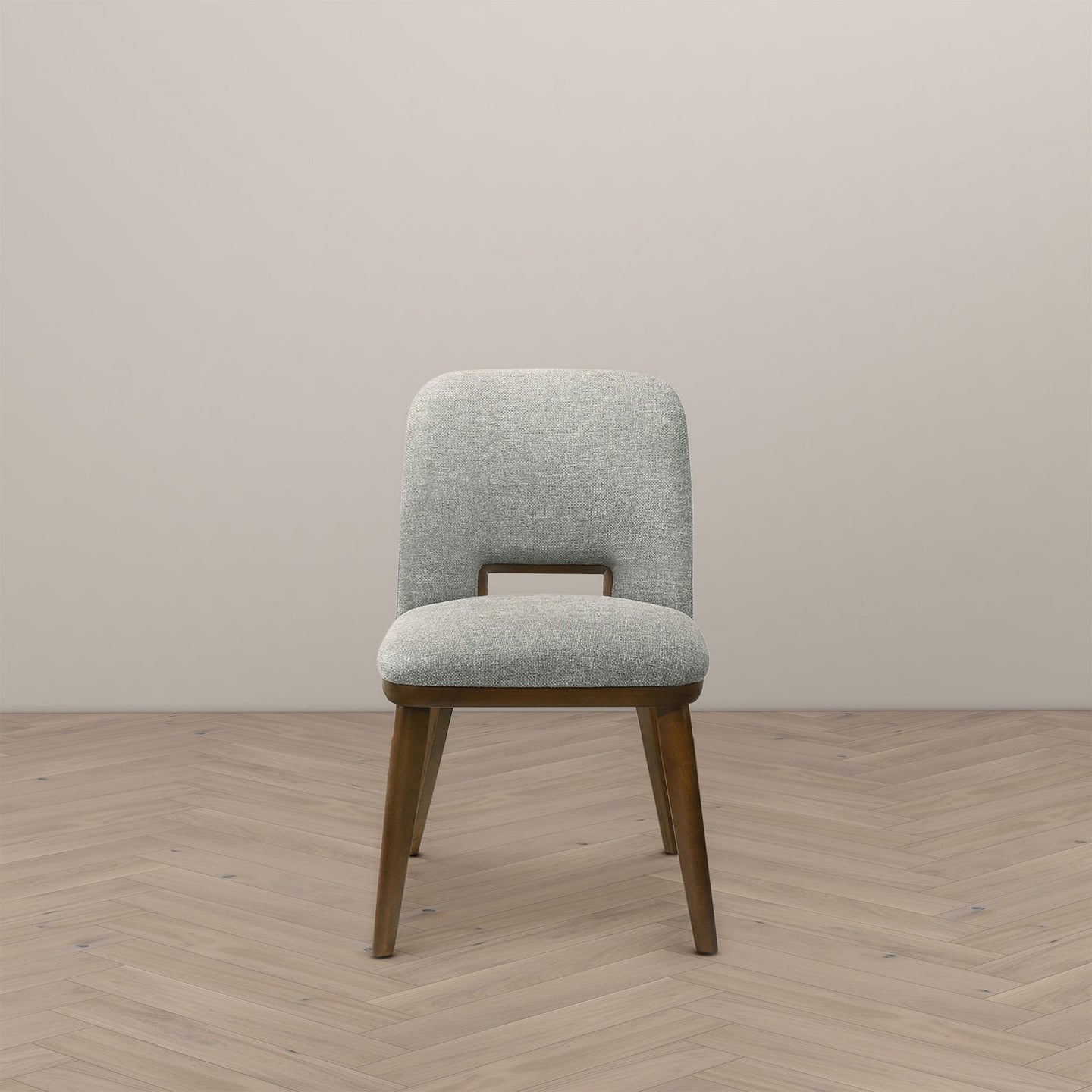 Blaken Light Grey Fabric Dining Chair (Set Of 2)
