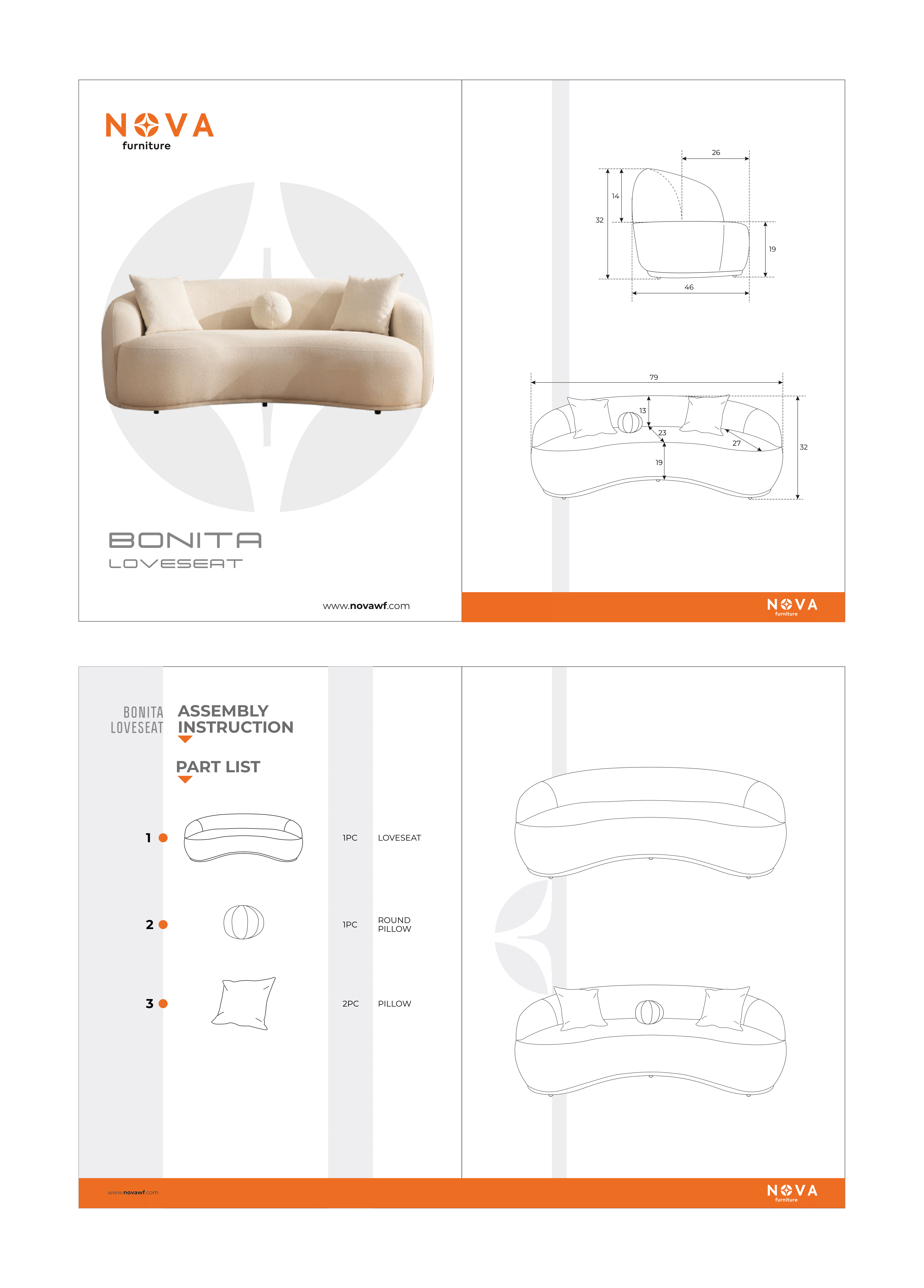 Bonita Green Velvet Loveseat 81"