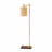Brizo Floor Lamp | Dark Brown Bamboo & Bronze Frame