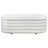 Cabana White Boucle Bench w/Storage