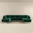 Brooke Green Velvet U Shape Corner Sofa
