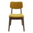Carlos Dark Yellow Velvet Solid Back Side Chair (Set Of 2)
