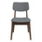 Carlos Dark Grey Velvet Mid-Century Modern Side Chairs | Ashcroft Imports Furniture