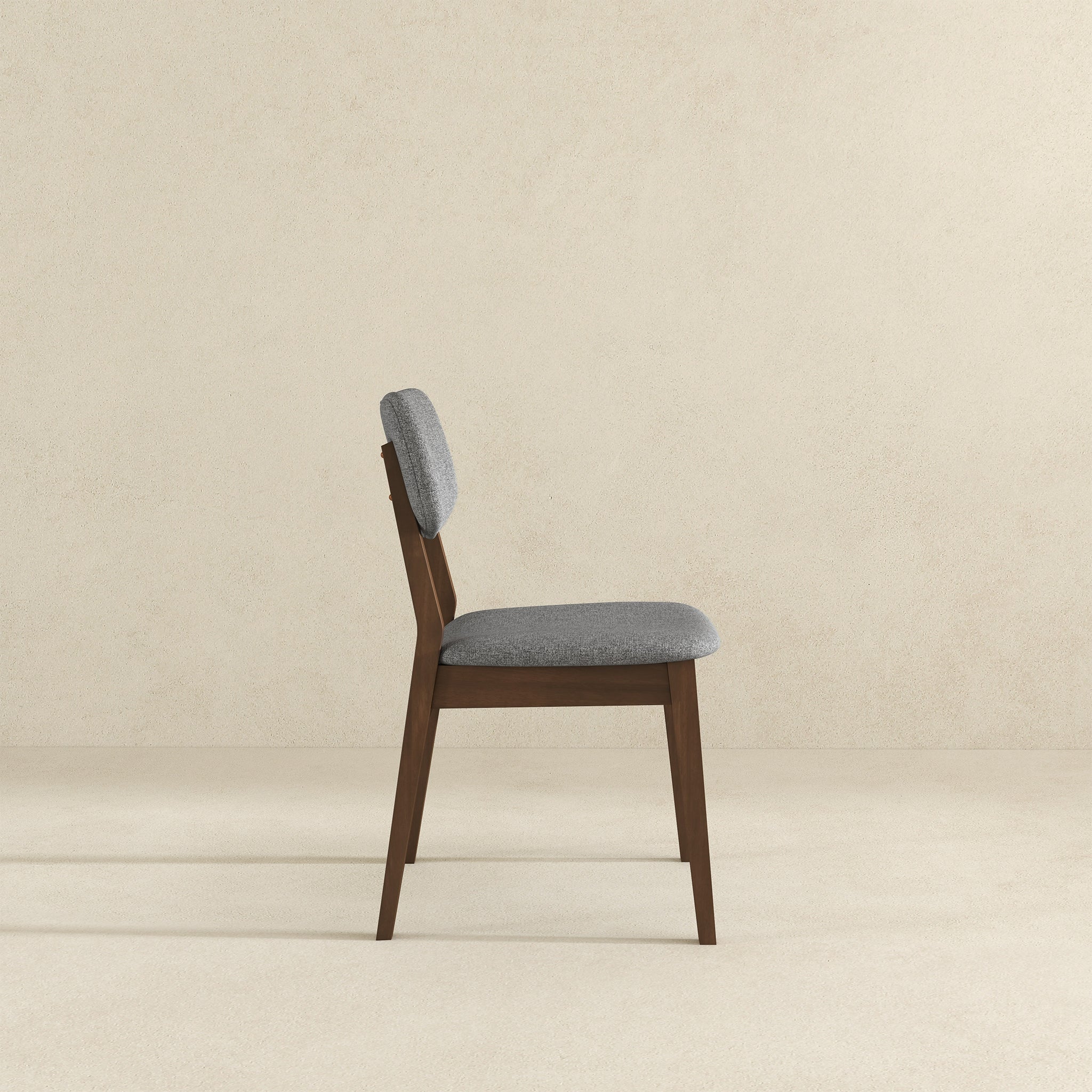 Carlos Dark Grey Velvet Mid-Century Modern Side Chairs | Ashcroft Imports Furniture