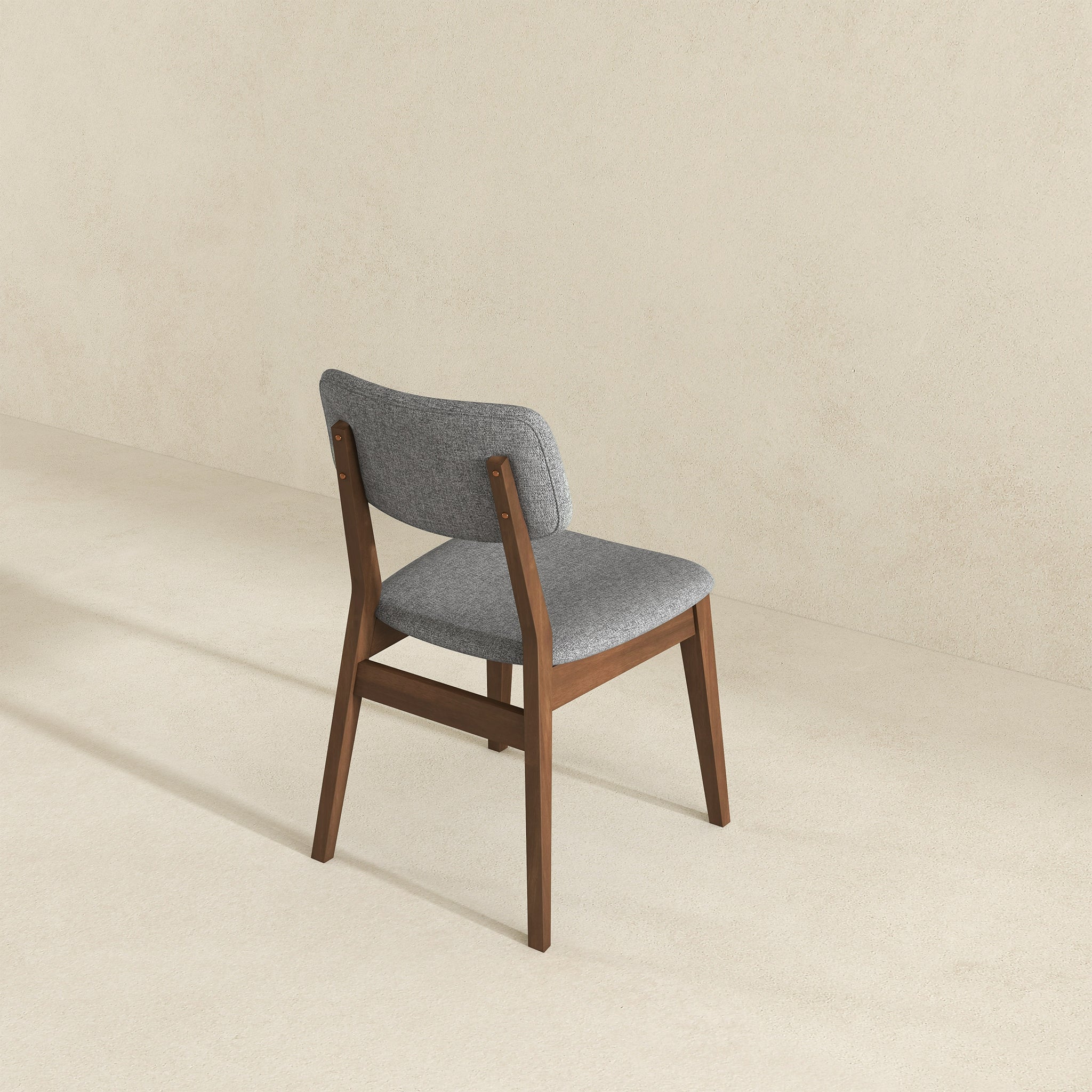 Carlos Dark Grey Velvet Mid-Century Modern Side Chairs | Ashcroft Imports Furniture