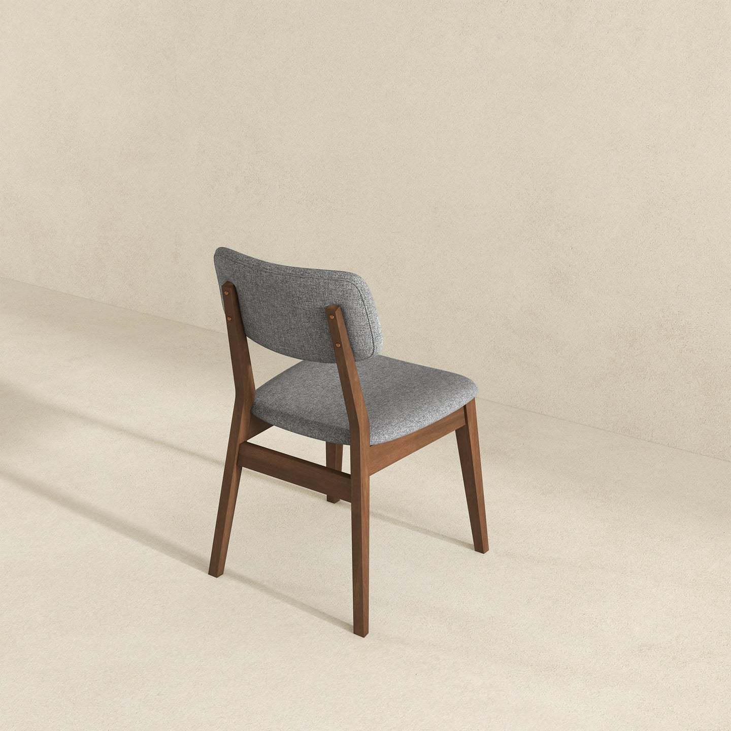 Carlos Dark Grey Velvet Mid-Century Modern Side Chairs | Ashcroft Imports Furniture