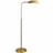 Elara Floor Lamp | Gold Brass Dome & Rattan Stem