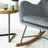 Chelsea Grey Velvet Rocking Chair