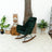 Chelsea Green Velvet Rocking Chair