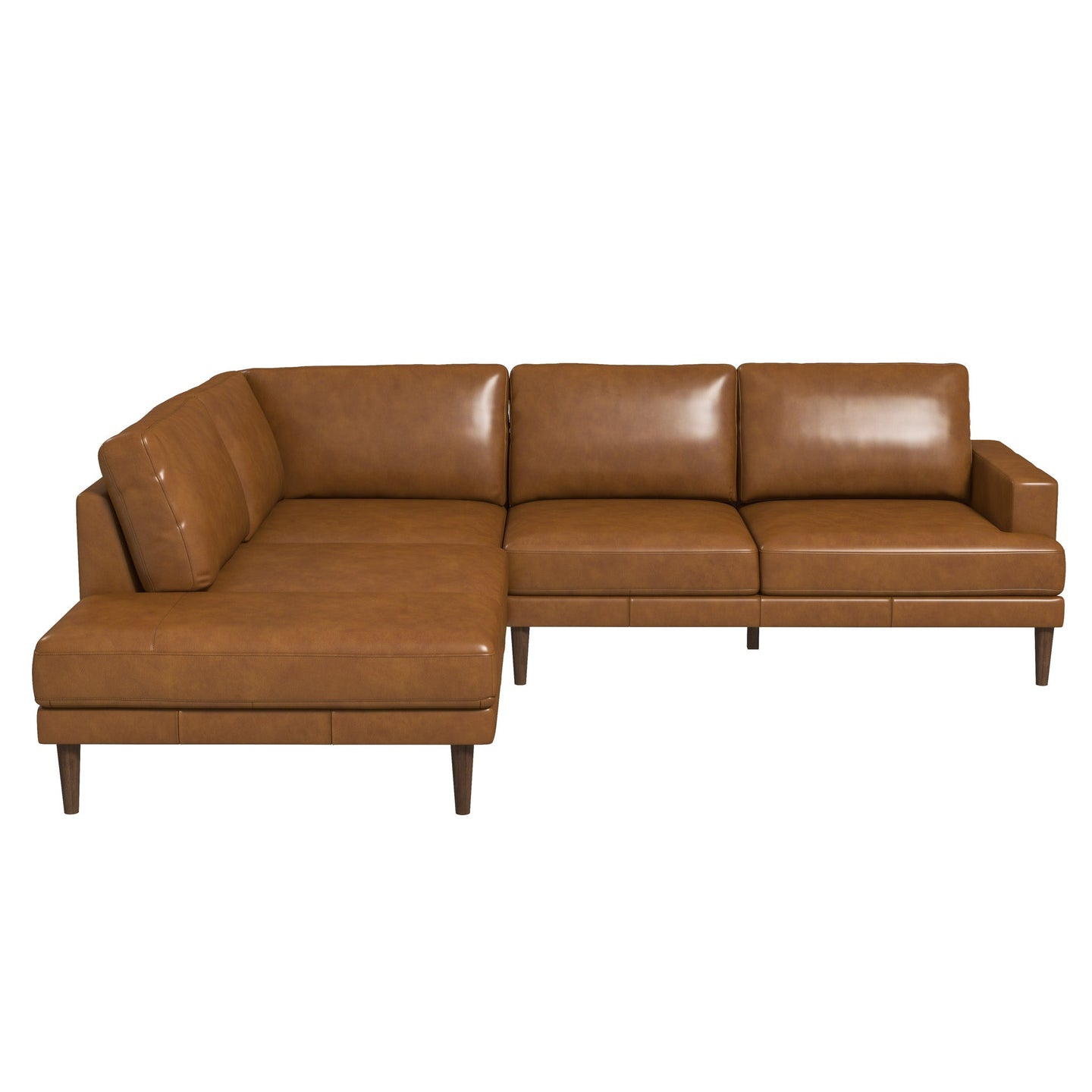 Corbin Luxurious Genuine Leather L-Shape Sectional Sofa | Ashcroft Imports Furniture