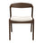 Dakota Solid Wood & Cream Velvet Dining Chair – Walnut Finish | Ashcroft Imports Furniture