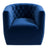 Delaney Mid-Century Modern Dark Blue Velvet Swivel Accent Chair | Ashcroft Imports Furniture