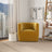 Delaney Mid-Century Modern Gold Velvet Swivel Accent Chair | Ashcroft Imports Furniture