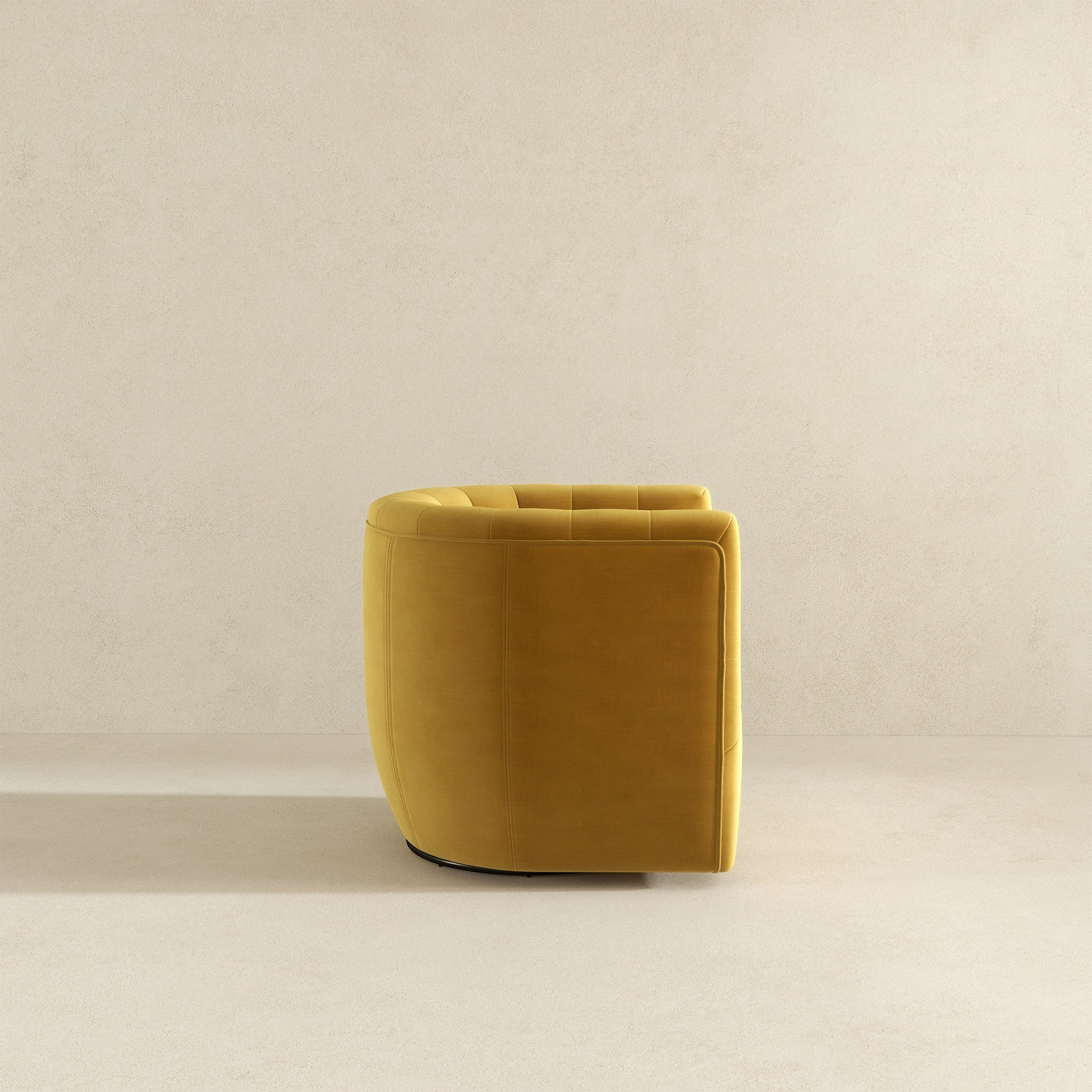 Delaney Mid-Century Modern Gold Velvet Swivel Accent Chair | Ashcroft Imports Furniture