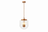 Delphi Pendant Lamp - Coarse Gold and Clear Glass