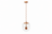 Delphi Pendant Lamp - Coarse Gold and Clear Glass