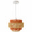 Dorset Pendant Lamp - White and Natural/Terracotta