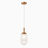 Dover Pendant Lamp - Bronze and Clear
