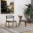 Edwin Light Gray Fabric Dining Chair - Ashcroft Furniture