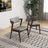Edwin Light Gray Fabric Dining Chair - Ashcroft Furniture