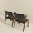 Edwin Mid Century Modern Black Vegan Leather Dining Chair - Ashcoft Furniture