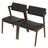 Edwin Mid Century Modern Black Vegan Leather Dining Chair - Ashcoft Furniture