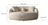 Bonita Ivory Boucle Round Sofa  71"