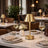 Elegance Rechargeable LED Table Lamp (Plated Brass)