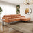 Ella L-Shaped Cognac PU Leather Right Sectional Couch