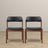 Enzo Black Leather Dining Chair (Set Of 2)
