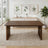 Frontignan Solid Wood Rectangular Dining Table with Ribbed Slab Legs | Ashcroft Imports Furniture