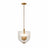 Garnet Pendant Lamp - Coarse Gold + Clear Glass