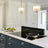 Garnet Pendant Lamp - Coarse Gold + Clear Glass