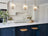 Garnet Pendant Lamp - Coarse Gold + Clear Glass