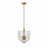 Garnet Pendant Lamp - Coarse Gold + Clear Glass